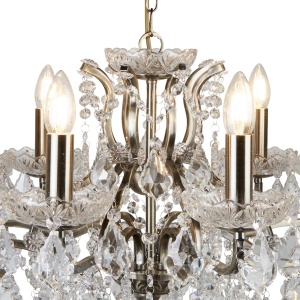 Candelabru stil clasic cu 8 brate Paris alama antic 8738-8AB SRT 73447 universul-luminii.ro