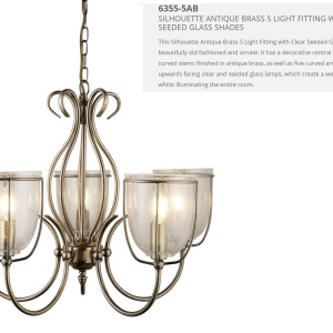 Candelabru traditional stil clasic Silhoutte 5L 6355-5AB SRT 44117 universul-luminii.ro