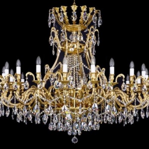 Candelabru XL Cristal Bohemia Exclusive 21 brate LYRA 1420x1100 CE 54097 universul-luminii.ro