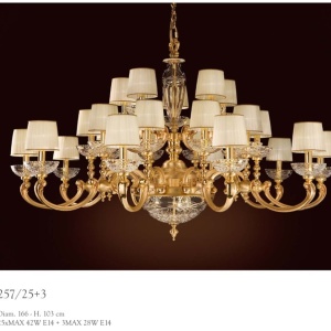 Candelabru XXL cu 25 brate LUX realizat manual Ofelia 163147 universul-luminii.ro