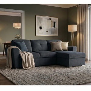 Coltar extensibil, material texturat gri, APARTMENT 245cm