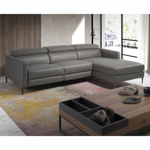 Coltar LUX design italian cu sezlong dreapta si functia relax Serena