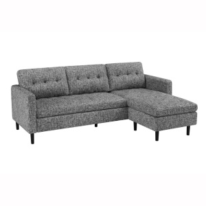 Coltar modern, Tesatura Structurata Gri STOCKHOLM 220cm