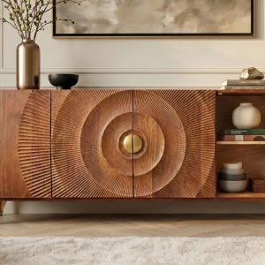 Comoda design vintage Golden Sunset 180cm maro - Img 9