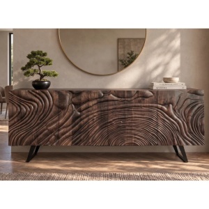 Comoda din lemn cu model 3D ZEN FLUID 175cm - Img 4