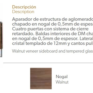 Comoda eleganta design deosebit Aurore AC-MI1319A-NOGAL - Img 2
