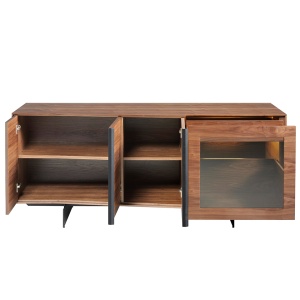 Comoda moderna cu design original si iluminat LED Wood - Img 4