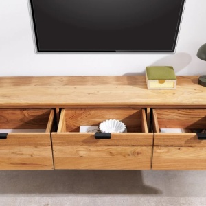Comoda suspendata din lemn de salcam ORGANIC 160cm - Img 10