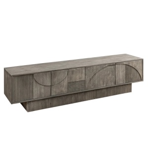 Comoda TV cu model optic 3D, Lemn, ART DECO 200cm