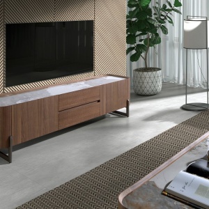 Comoda TV deosebita design LUX Walnut-Marble - Img 4
