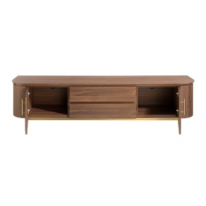 Comoda TV moderna design LUX Wood and Gold - Img 5