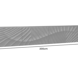 Comoda TV suspendata din lemn de mango Scorpion 200cm, negru A-44526 VC - Img 5