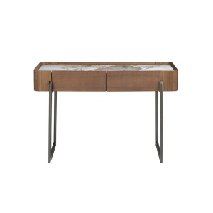 Consola 2 sertare deosebita design LUX Walnut-Marble - Img 8