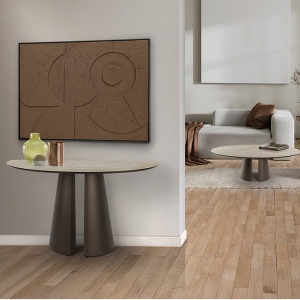 Consola din metal si MDF Samara 130x42cm - Img 5