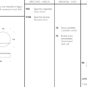 Consola suspendata cu oglinda design LUX Sunset - Img 5