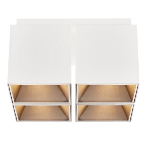 Corp aplicat cu 4 spoturi design modern ETHAN alb - Img 1