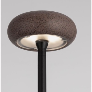 Corp iluminat exterior decorativ cu tarus CAMI H-80cm, ciment rosu - Img 6