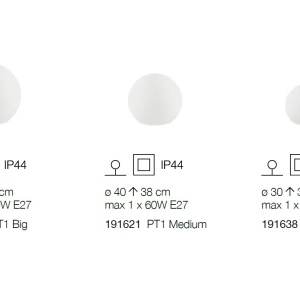 Corp iluminat exterior IP44, diametru 50cm, SOLE PT1 BIG 191614 57407 universul-luminii.ro