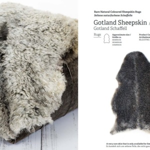 Covor din blana Gotland Long Wool 90cm - Img 2