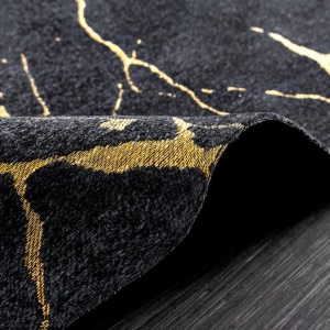 Covor negru cu aspect de marmura MARMOR 160x240cm - Img 4