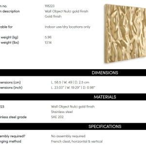 Decoratiune perete design LUX Nulci - Img 5