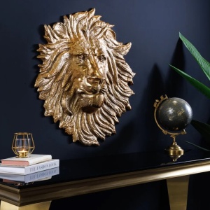 Decoratiune perete WILDLIFE LOWE 60cm auriu A-43953 VC - Img 9