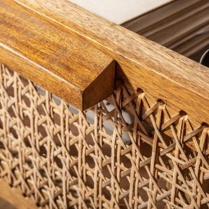 Dulap design oriental din lemn si bambus, Bamboo Lounge 140cm A-39821 VC - Img 3