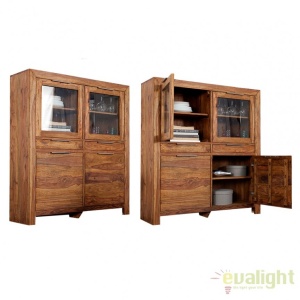 Dulap sufragerie din lemn de trandafir Lagos 120cm A-22685 VC - Img 2