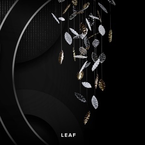Element decorativ suspendat design frunze care cad din tavan LEAF B sandblasted 201087 universul-luminii.ro