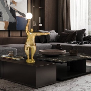 Figurina decorativa / Lampa de masa design lux El globo aurie 153557 universul-luminii.ro