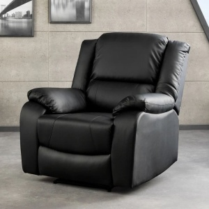 Fotoliu cinema cu functia relax HOLLYWOOD piele sintetica neagra