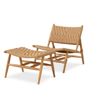 Fotoliu cu taburet pentru exterior, design LUX, Laroc
