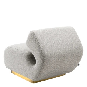 Fotoliu design elegant LUX Sansome, Reve grey - Img 7