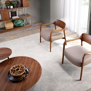 Fotoliu design modern din lemn tapitat din piele eco Mink - Img 7