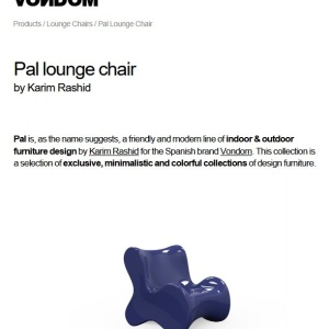 Fotoliu design modern exterior/interior PAL 51001 Vondom - Img 9