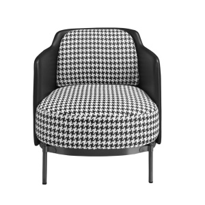 Fotoliu elegant design italian White and Black - Img 2