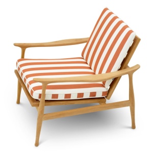 Fotoliu elegant pentru exterior design LUX Manzo natur / florent orange - Img 5