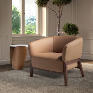 Fotoliu LUX design italian, Piele Naturala, Brown - Img 5