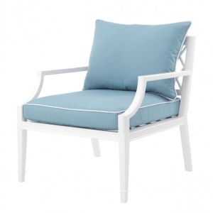 Fotoliu pentru interior si exterior Bella Vista, alb 113220 HZ