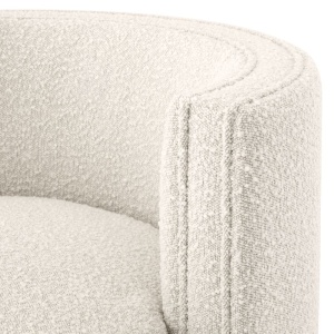 Fotoliu pivotant design elegant Amanda, boucle crem 115379 HZ - Img 5