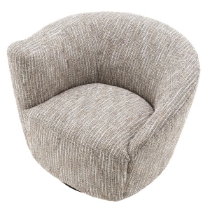 Fotoliu pivotant design elegant LUX Colin left, bej mademoiselle 115432 HZ - Img 5