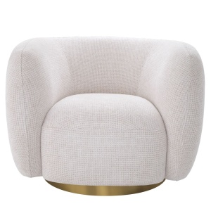 Fotoliu pivotant design elegant Roxy, lyssa off-white 115348 HZ - Img 2