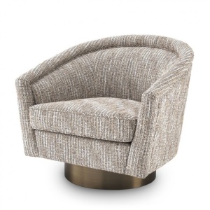Fotoliu rotativ design lux Catene, bej 115299 HZ