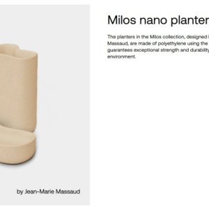 Ghiveci plante design decorativ modern exterior/interior MILOS NANO I - Img 4