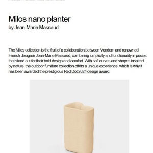Ghiveci plante design decorativ modern exterior/interior MILOS NANO III - Img 16