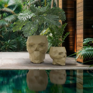 Ghiveci plante design decorativ modern exterior/interior SKULL 75x57x70cm