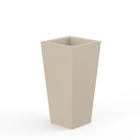 Ghiveci plante design decorativ modern interior / exterior HIGH SQUARE CONE mini 18x18x36cm