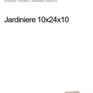 Ghiveci plante design decorativ modern interior / exterior JARDINIERE mini 10x24x10cm - Img 4