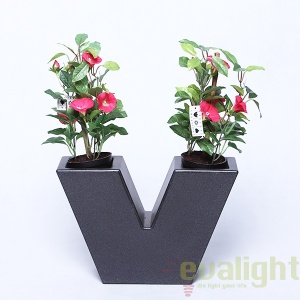 Ghiveci plante design decorativ modern interior / exterior UVE NANO 8x24x16cm - Img 4