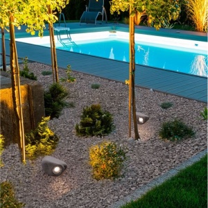 Iluminat exterior ambiental, spot din ciment IP65 SOFT negru 233197 universul-luminii.ro
